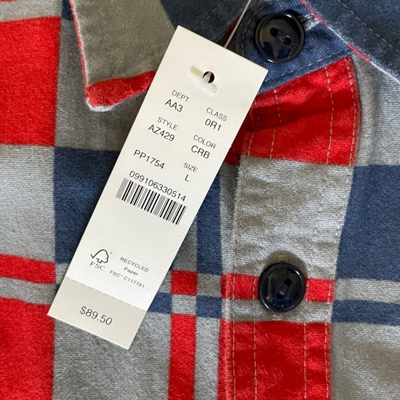 J. Crew Red and Blue Checkered Shirt - Picture 6 of 7